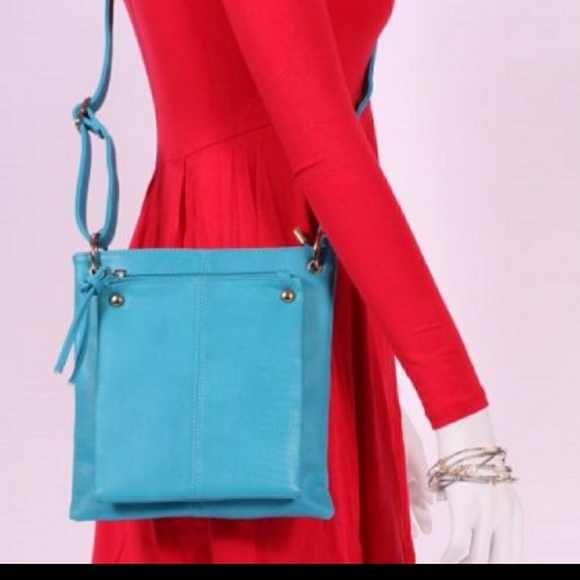 Double Zipper Faux Leather Crossbody Bag - Picture 3 of 4